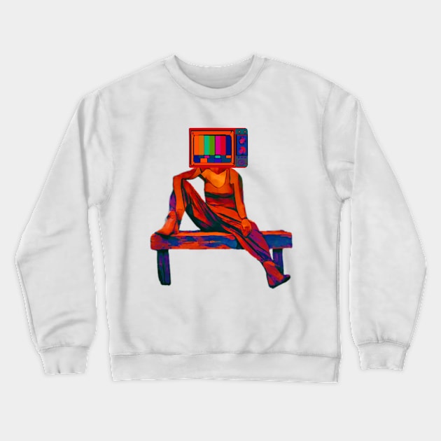 Taste the Static Crewneck Sweatshirt by Sass Monkey Designs